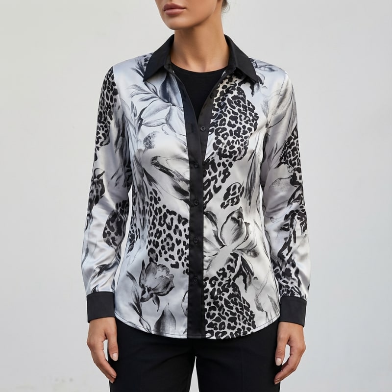 Liora Women’s  Shirt – Structured Long Sleeve for Work & Casual Wear
