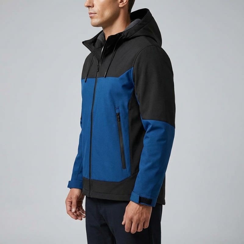 Raven Unisex Softshell Windbreaker Jacket – Lightweight Hooded Zip-Up Outerwear