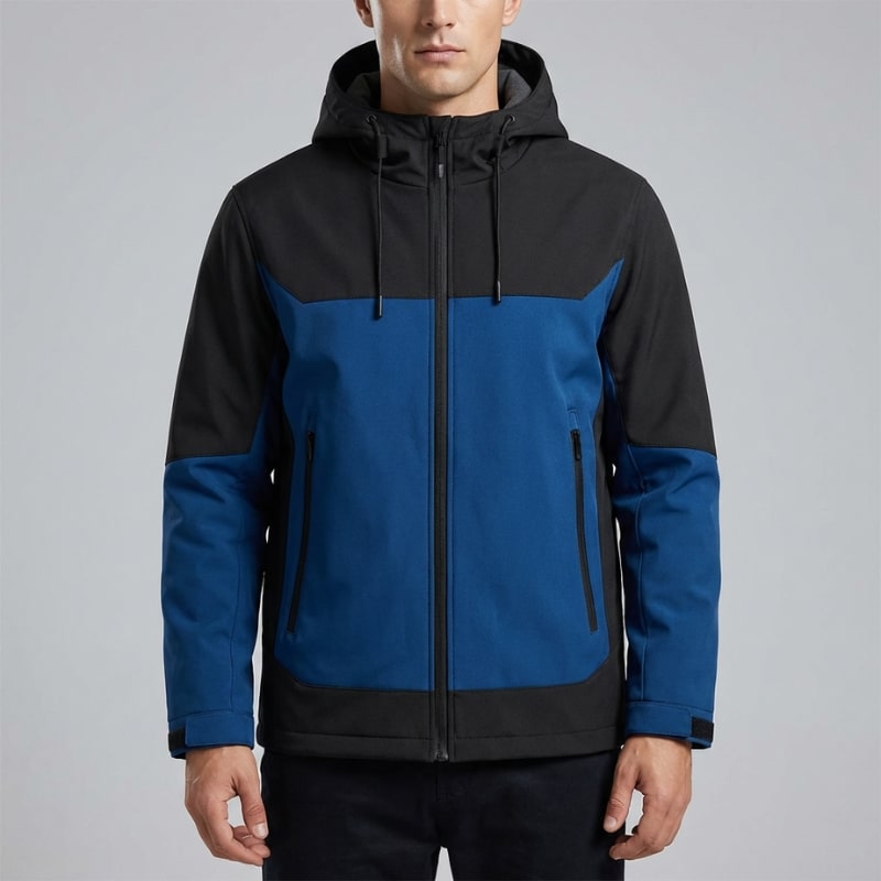 Raven Unisex Softshell Windbreaker Jacket – Lightweight Hooded Zip-Up Outerwear