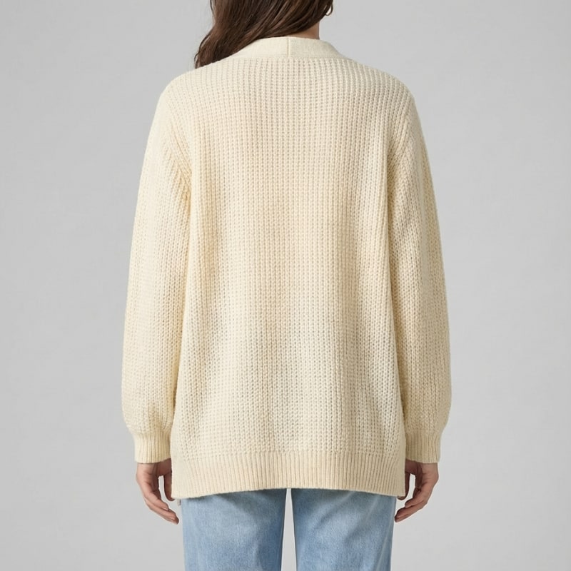 Vespera Women’s Cardigan –  Textured Knit Button Down Cardigan