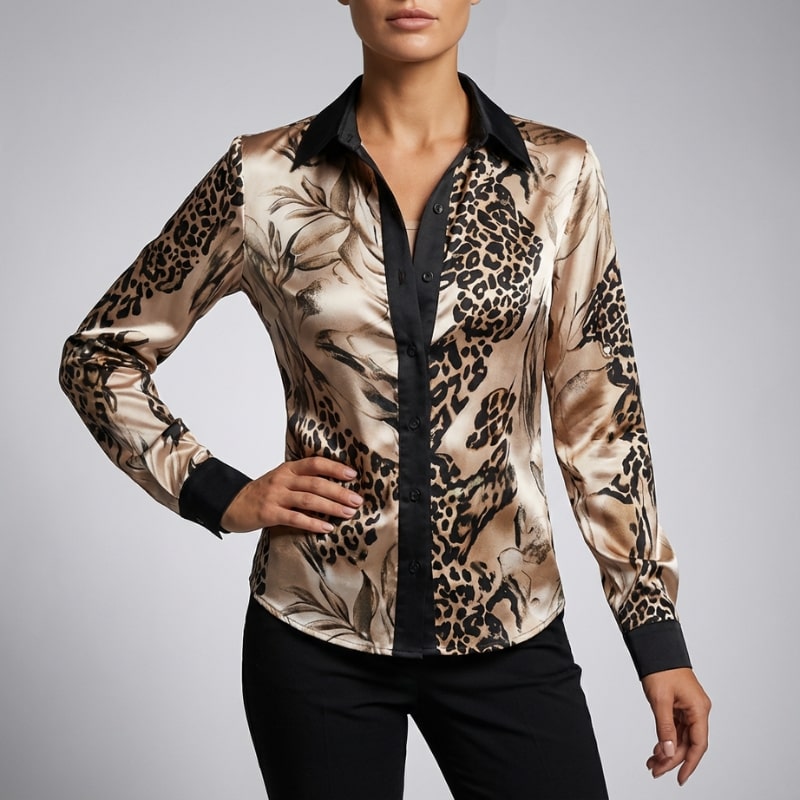 Liora Women’s  Shirt – Structured Long Sleeve for Work & Casual Wear