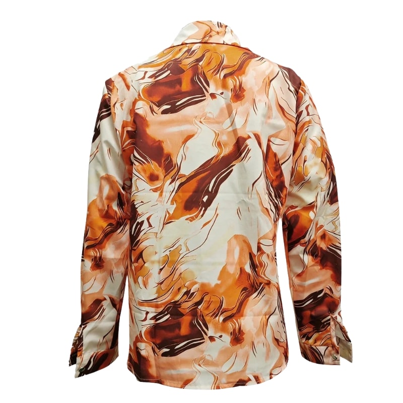Azura Women’s Shirt – Satin Silk Button Up Shirt