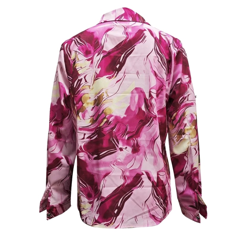 Azura Women’s Shirt – Satin Silk Button Up Shirt