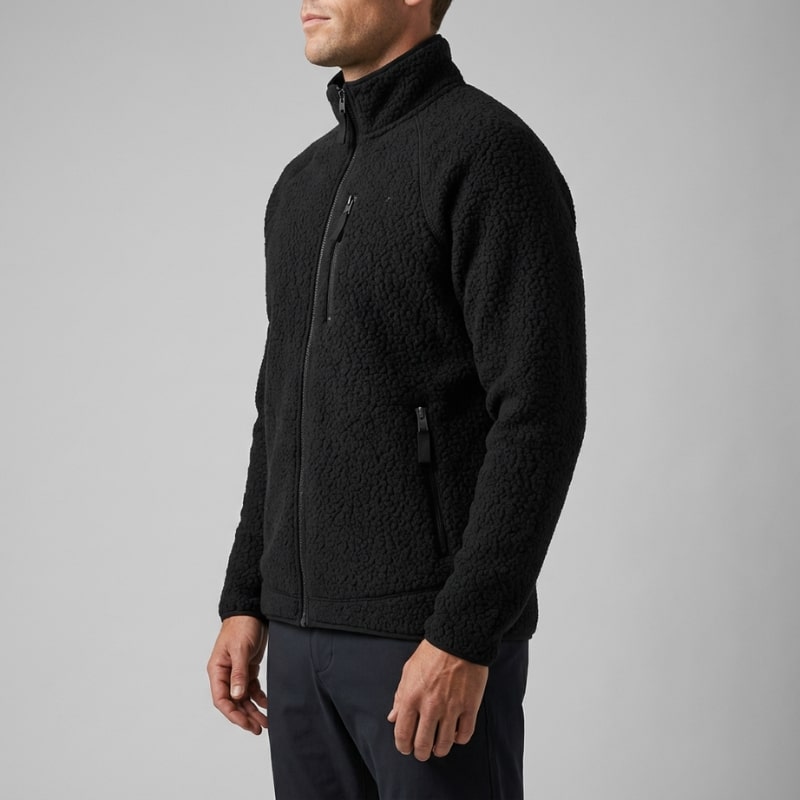 Luigi Men’s Fleece Jacket – High-Pile Sherpa Jacket