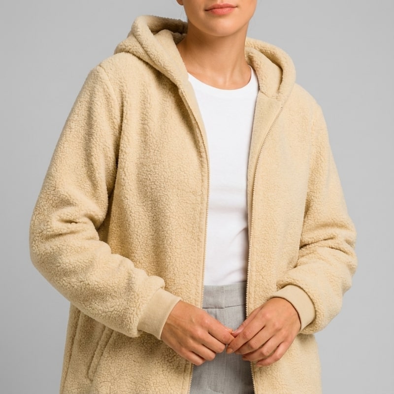 Amahle Women’s Teddy Coat – Plush Fleece Jacket