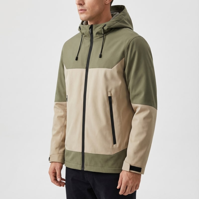 Raven Unisex Softshell Windbreaker Jacket – Lightweight Hooded Zip-Up Outerwear