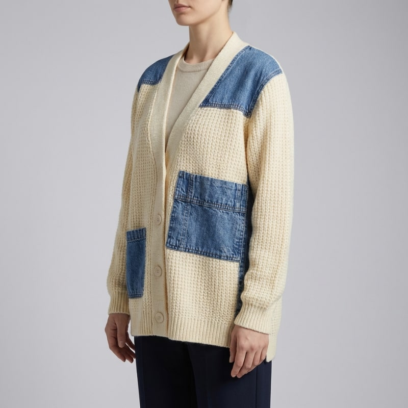 Vespera Women’s Cardigan –  Textured Knit Button Down Cardigan