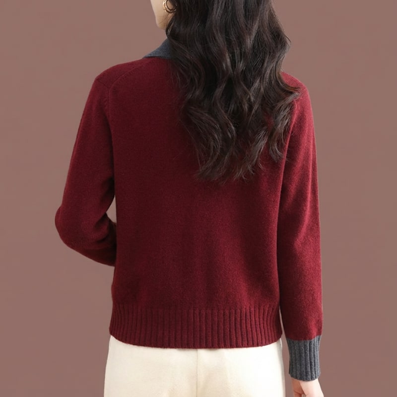 Keanna Women’s Sweater – Soft Stretch Knit Full Zip Sweater