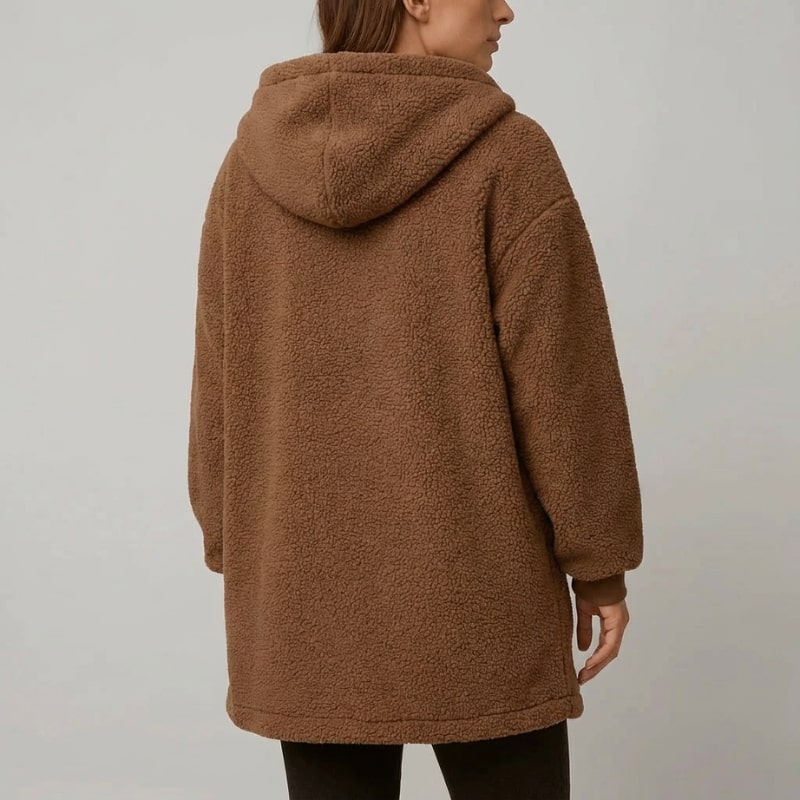 Amahle Women’s Teddy Coat – Plush Fleece Jacket