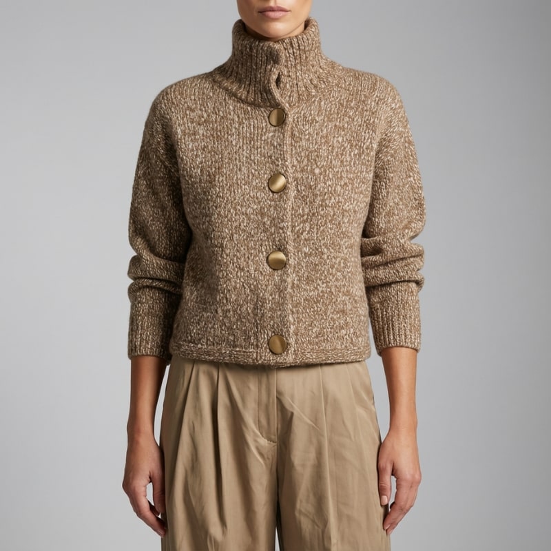Kavya Women’s Cropped Jacket – Structured Button Front Jacket