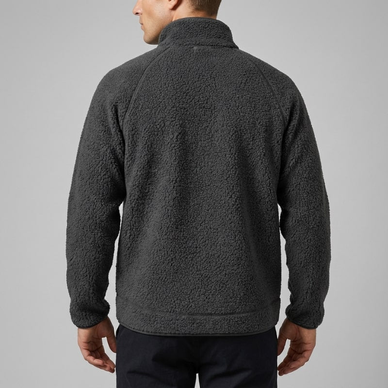 Luigi Men’s Fleece Jacket – High-Pile Sherpa Jacket