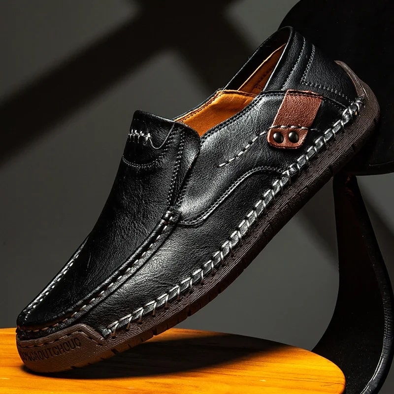 Zion Men’s Leather Loafers – Premium Slip-On Casual Shoes