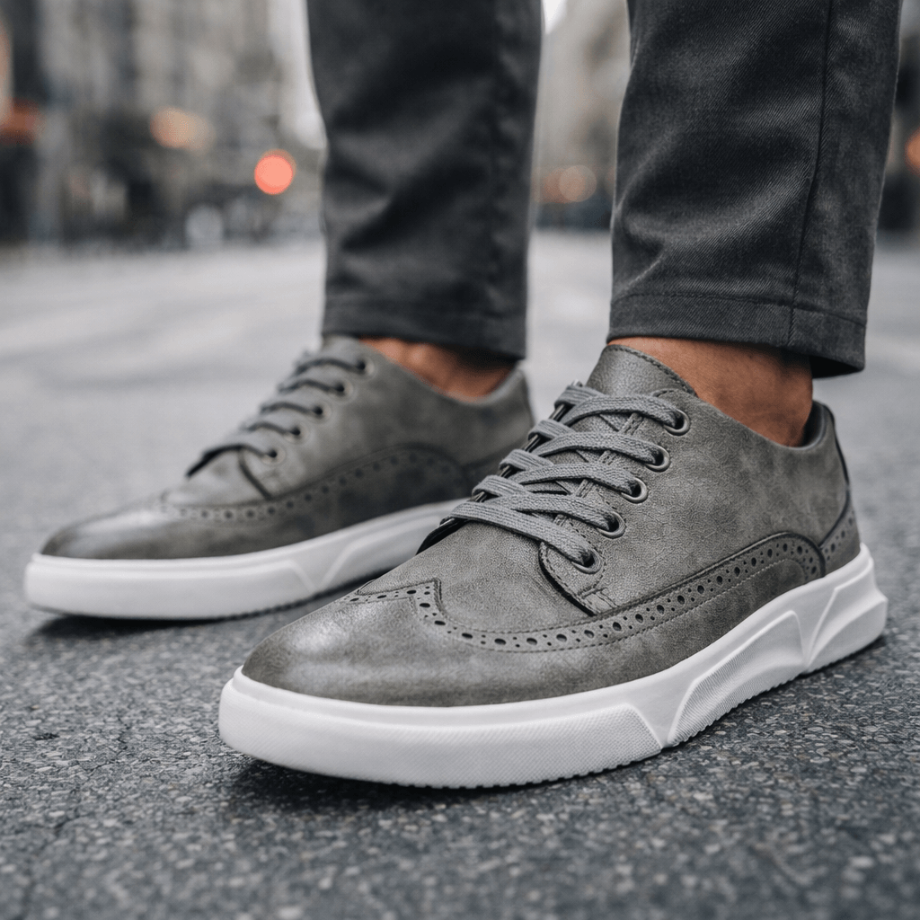 Reno Men's Leather Brogue Casual Shoes