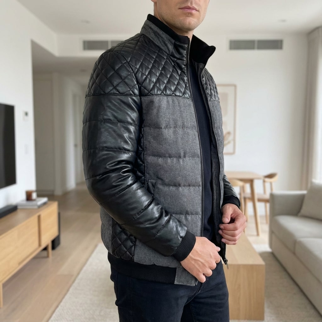 Héctor Men’s Puffer Jacket – Warmth Quilted Coat