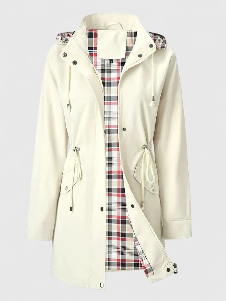 Lydia Women’s Waterproof Jacket – Adjustable Waist & Detachable Hood
