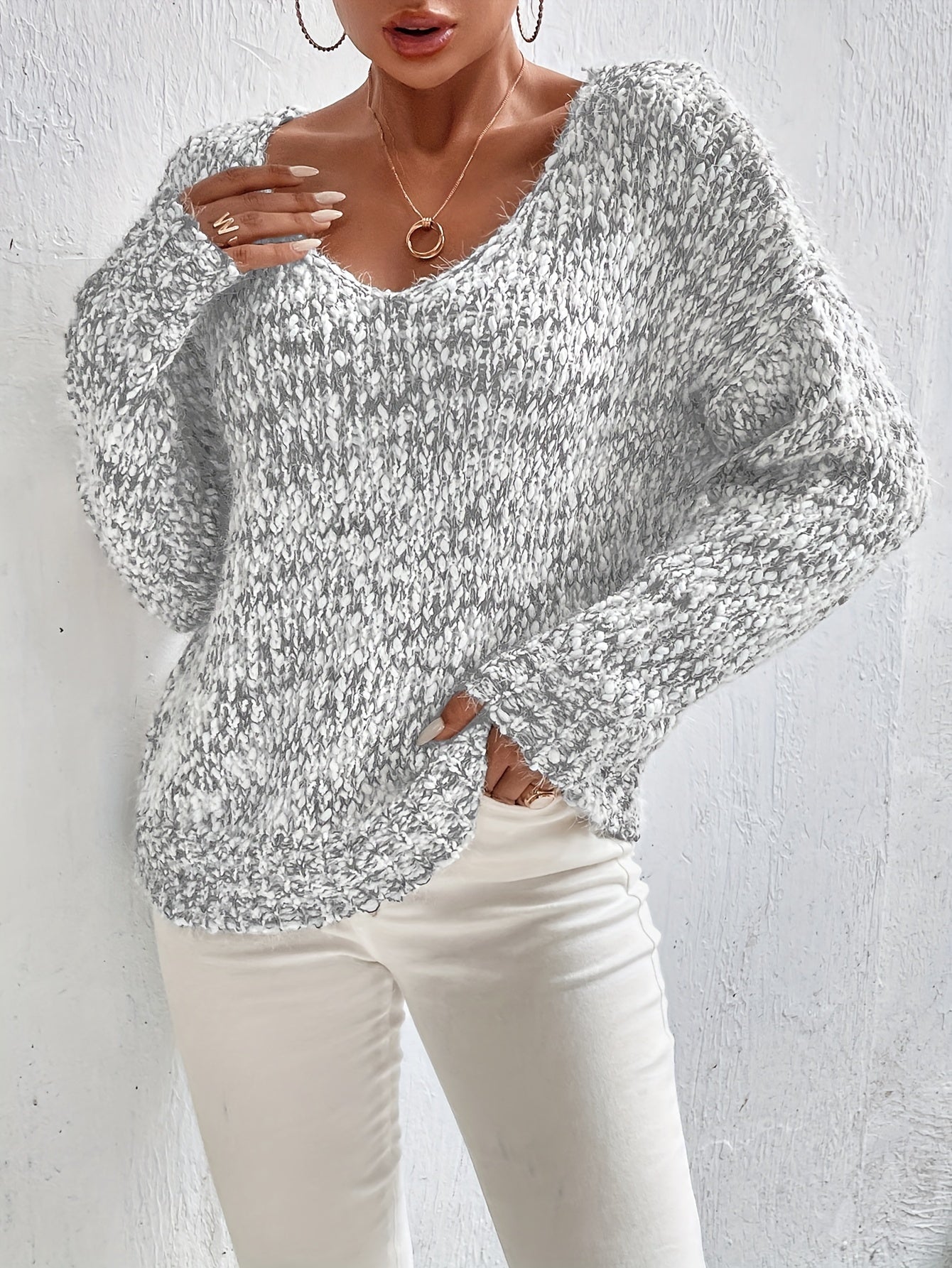 Mara Women’s Knit Sweater – Soft Cotton Blend Jumper