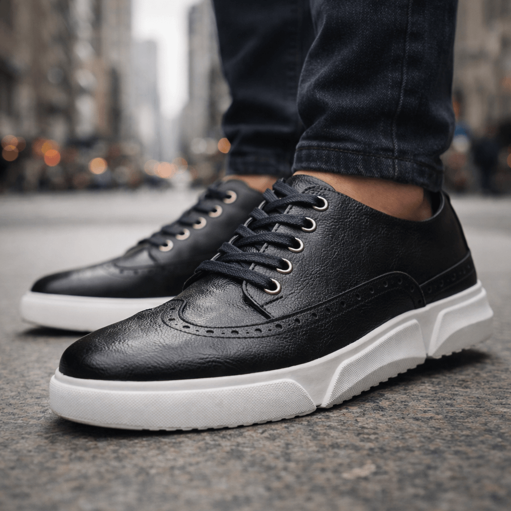 Reno Men's Leather Brogue Casual Shoes