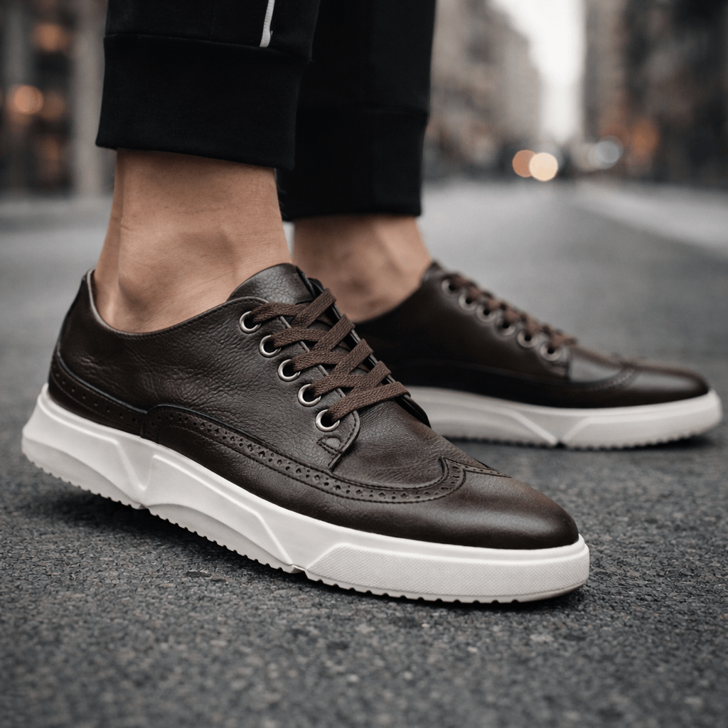 Reno Men's Leather Brogue Casual Shoes
