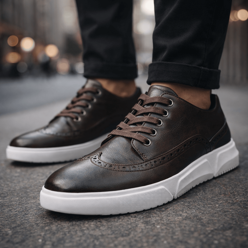 Reno Men's Leather Brogue Casual Shoes