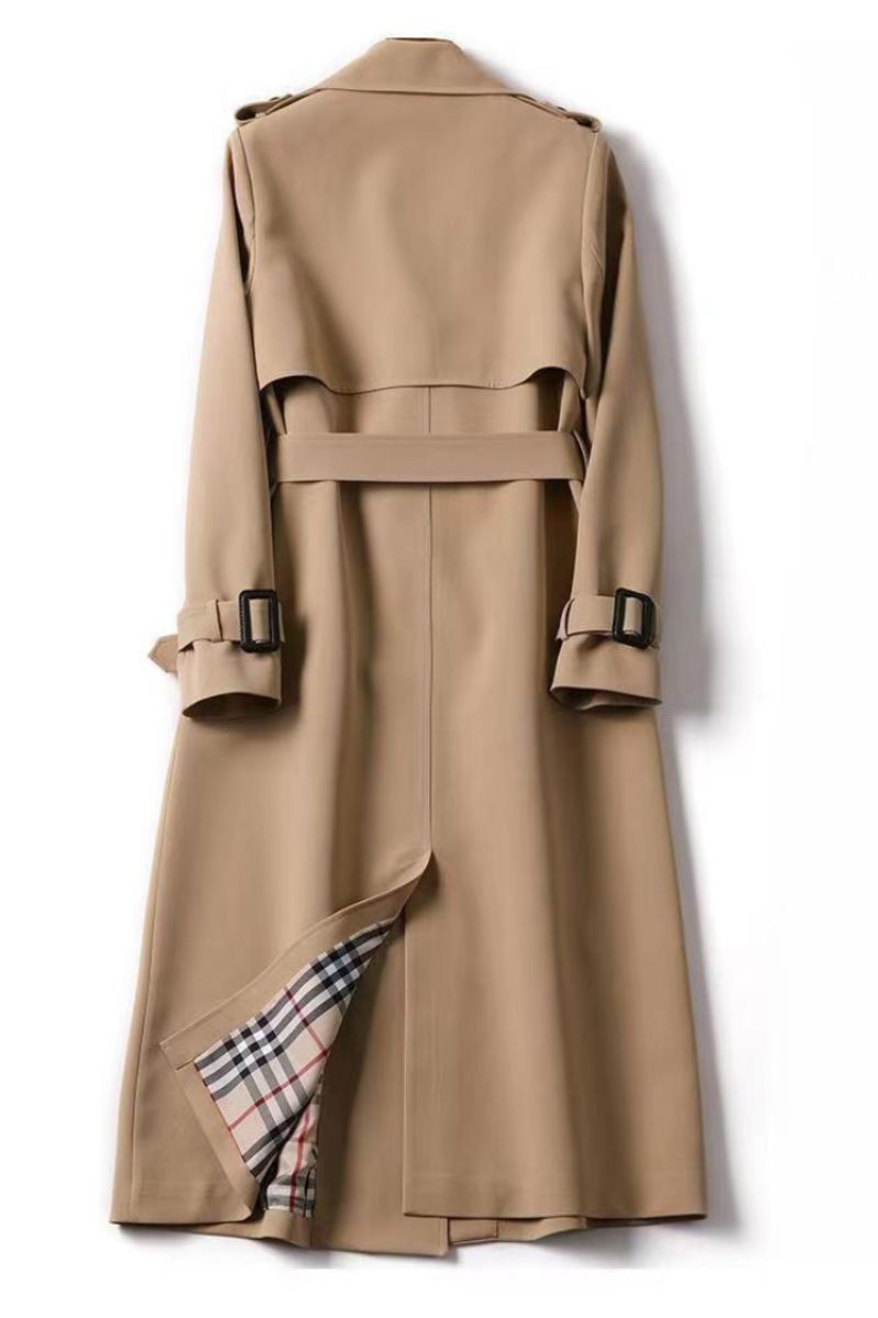 Hillary Women’s Trench Coat – Breathable Tailored Classic Belted Coat
