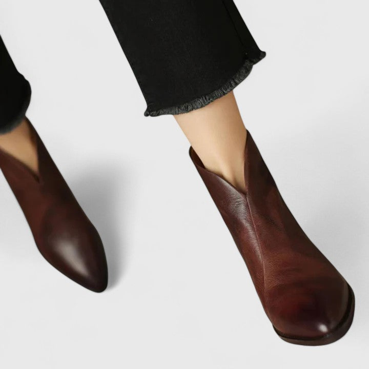 Claudia Women’s Ankle Boots – Low Heel Booties with Timeless Versatility