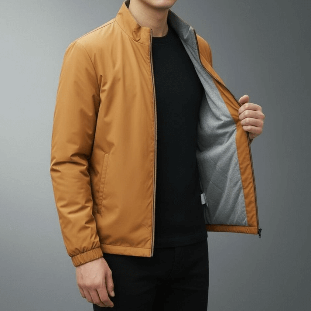 Lars Men’s Lightweight Jacket – Thermal Wind & Water Resistant with Fleece Lining
