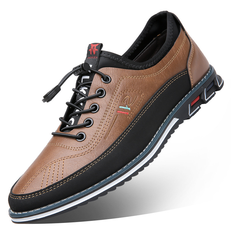 Hugo Men’s Leather Shoes – Eco Leather Barefoot with Waterproof Finish