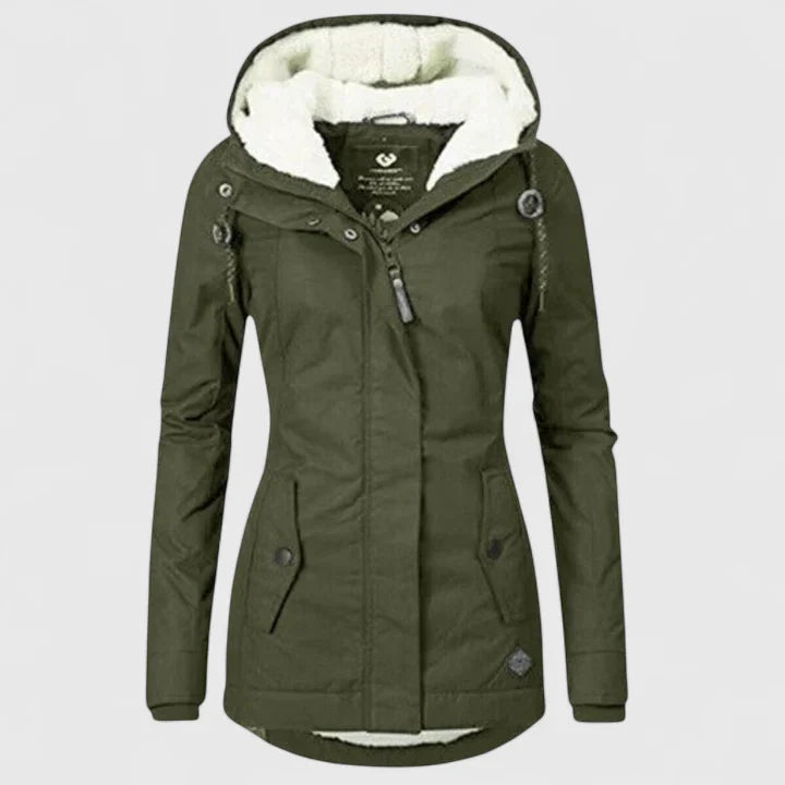 Rhea Women’s Winter Jacket – Quilted, Water-Resistant Outerwear
