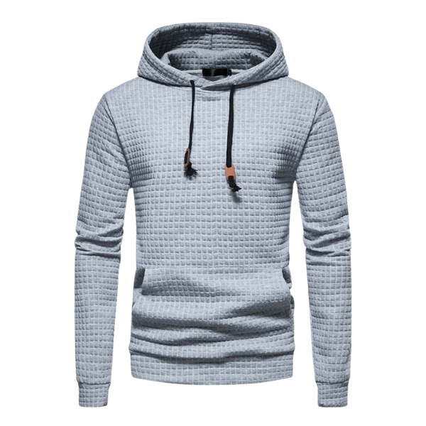 Samuel Men’s Hooded Pullover – Textured Knit Hoodie Sweater