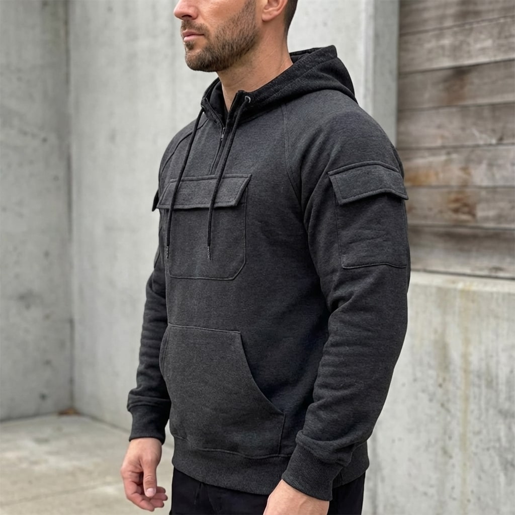 Crispin Men’s Hoodie Sweatshirts – Cotton Relaxed Fit Hoodies
