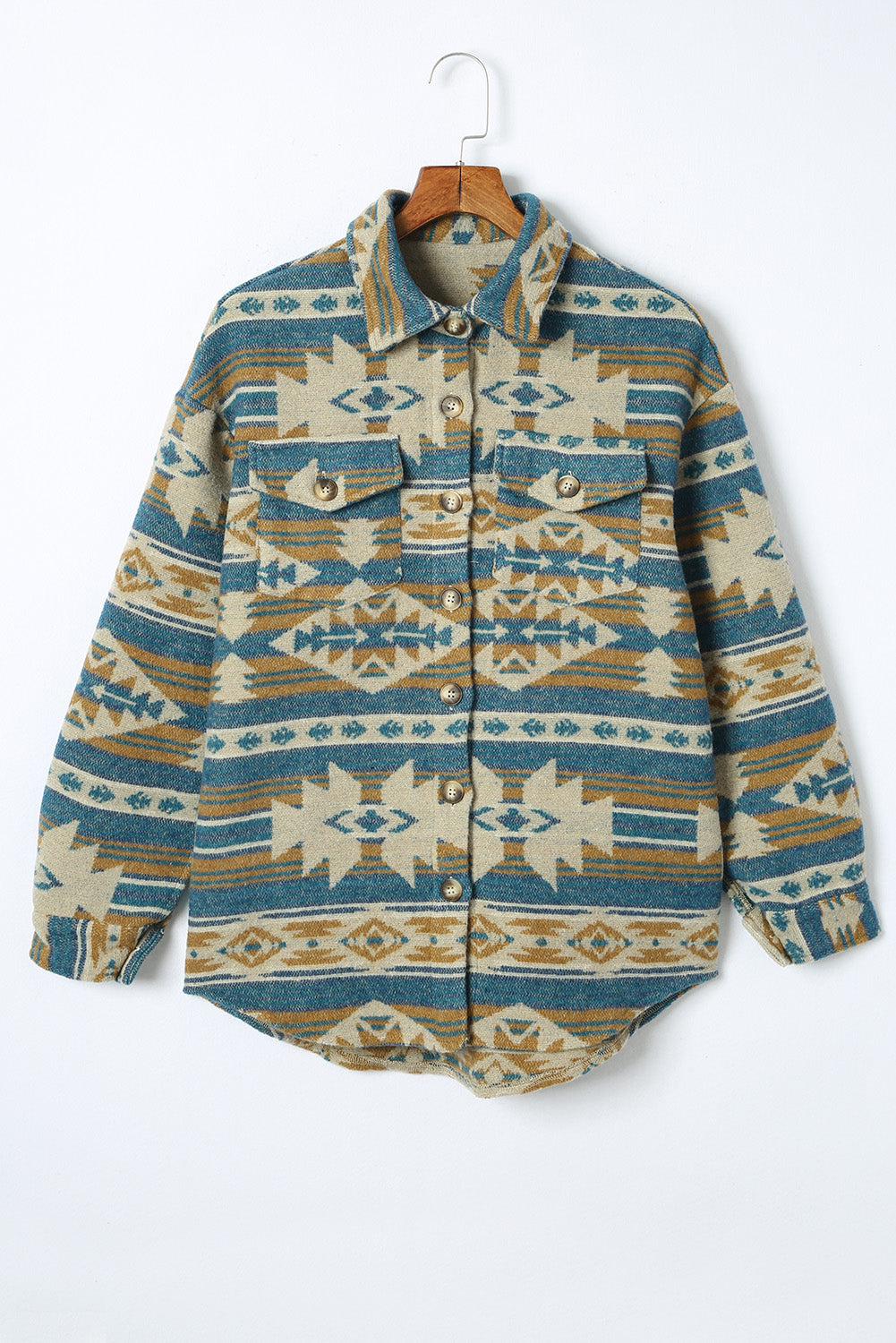 Stylish Aztec Western Vest Shacket