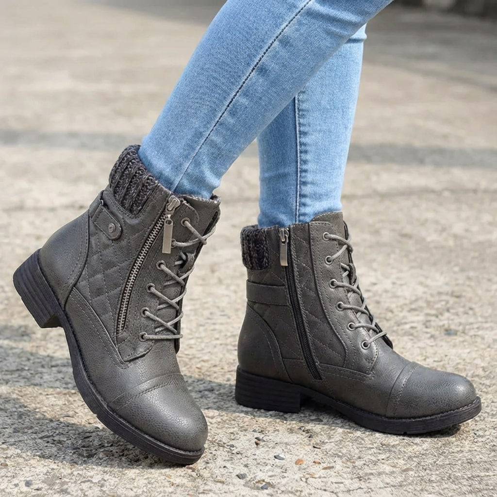 Harriet Women’s Leather Zipped Ankle Boots