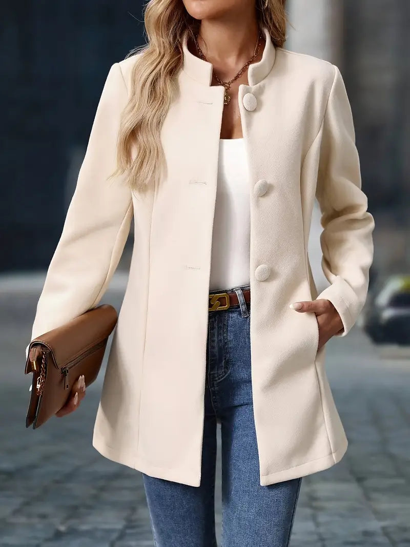 Enrequita Women’s Blazer – Tailored Jacket with Button Front Closure