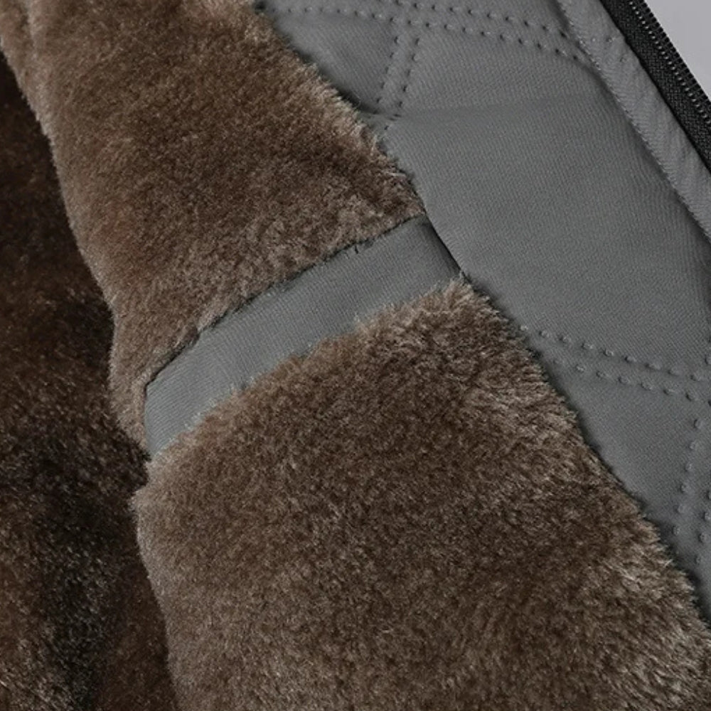 Klyne Men’s Quilted Jacket – Diamond-Quilted Fleece-Lined Winter Jacket