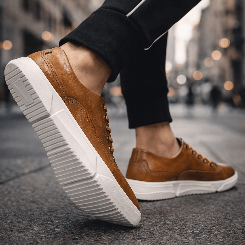 Reno Men's Leather Brogue Casual Shoes
