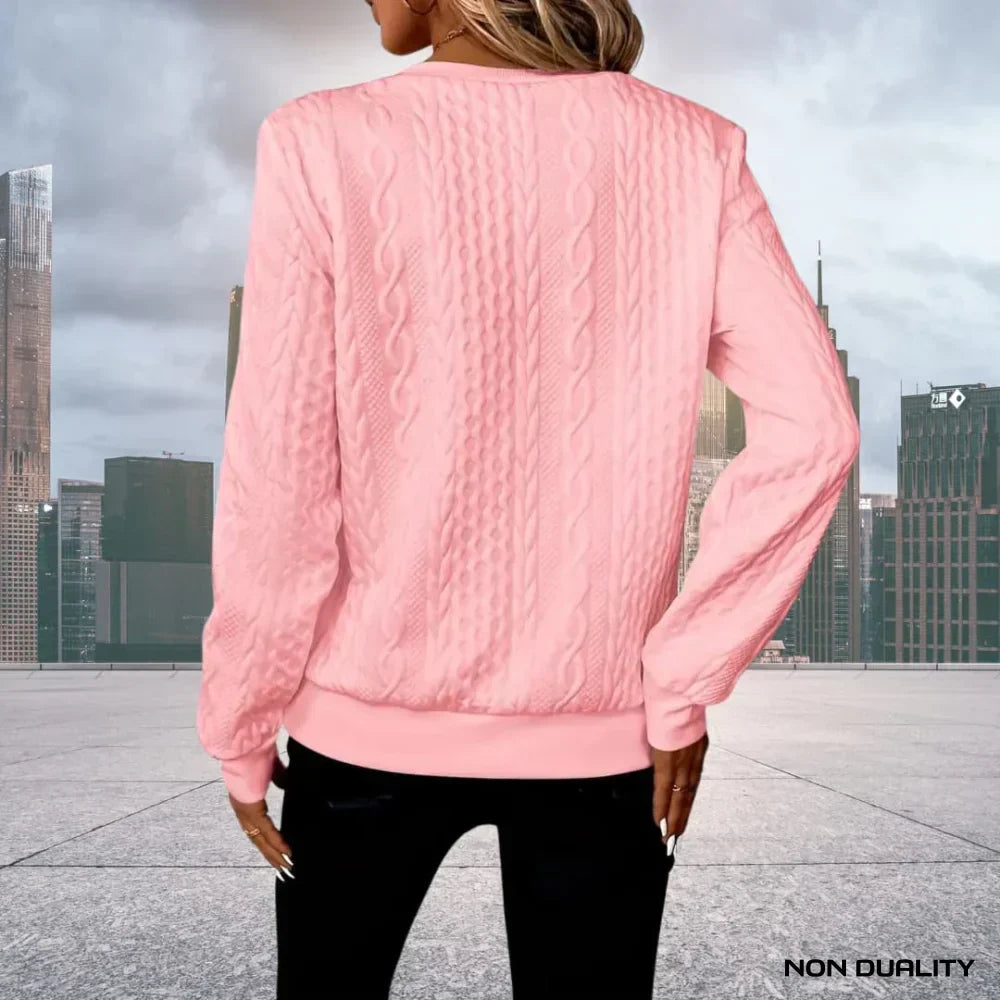 Kylie Women's Half Zip Sweater – Half Zip Knit Pullover with Relaxed Fit