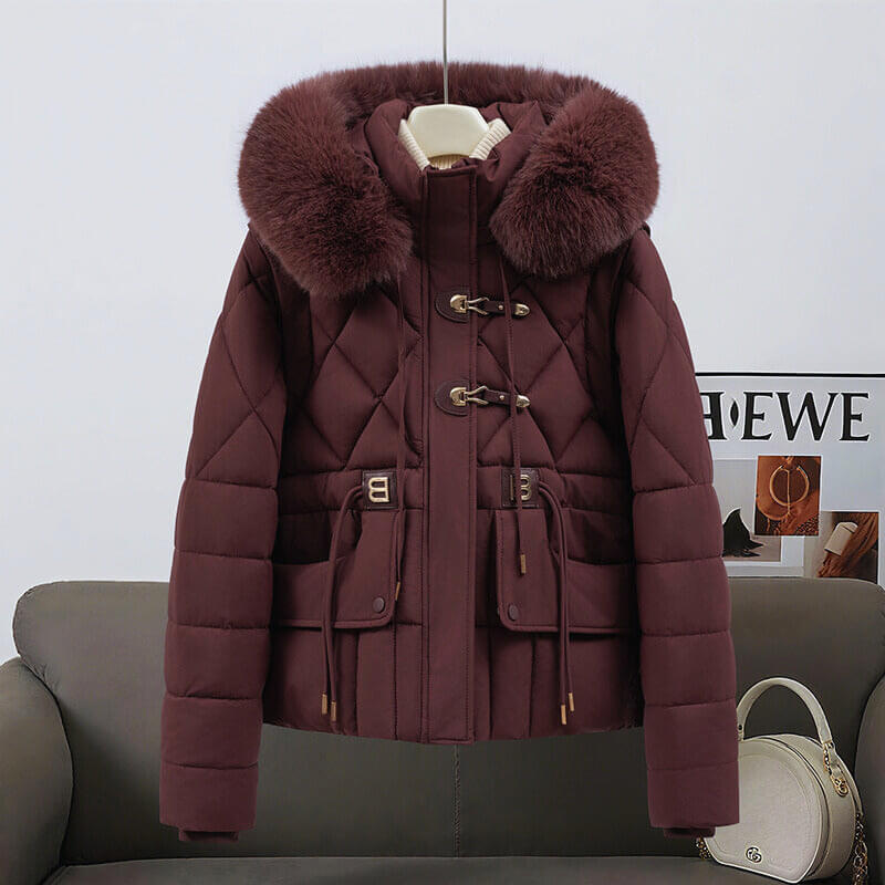 Amara Women’s Quilted Puffer Jacket – Insulated Winter Coat