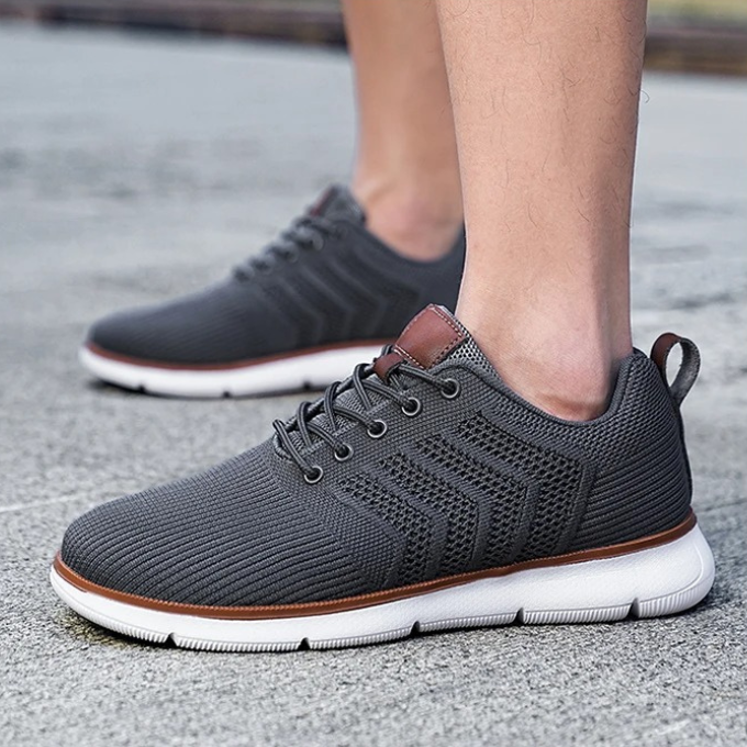 Aldrino Men’s Trainers – Breathable Lightweight Knit Men's Shoes with Cushioned Sole