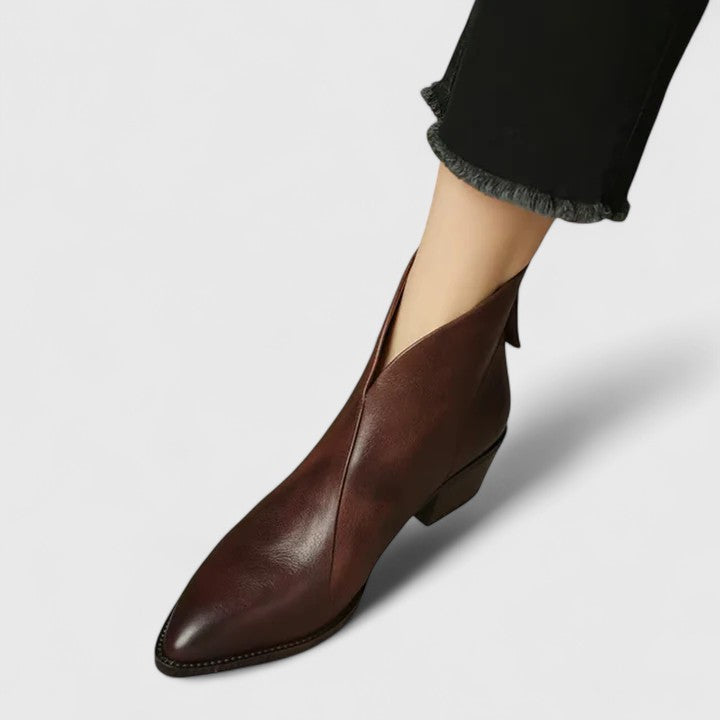 Claudia Women’s Ankle Boots – Low Heel Booties with Timeless Versatility