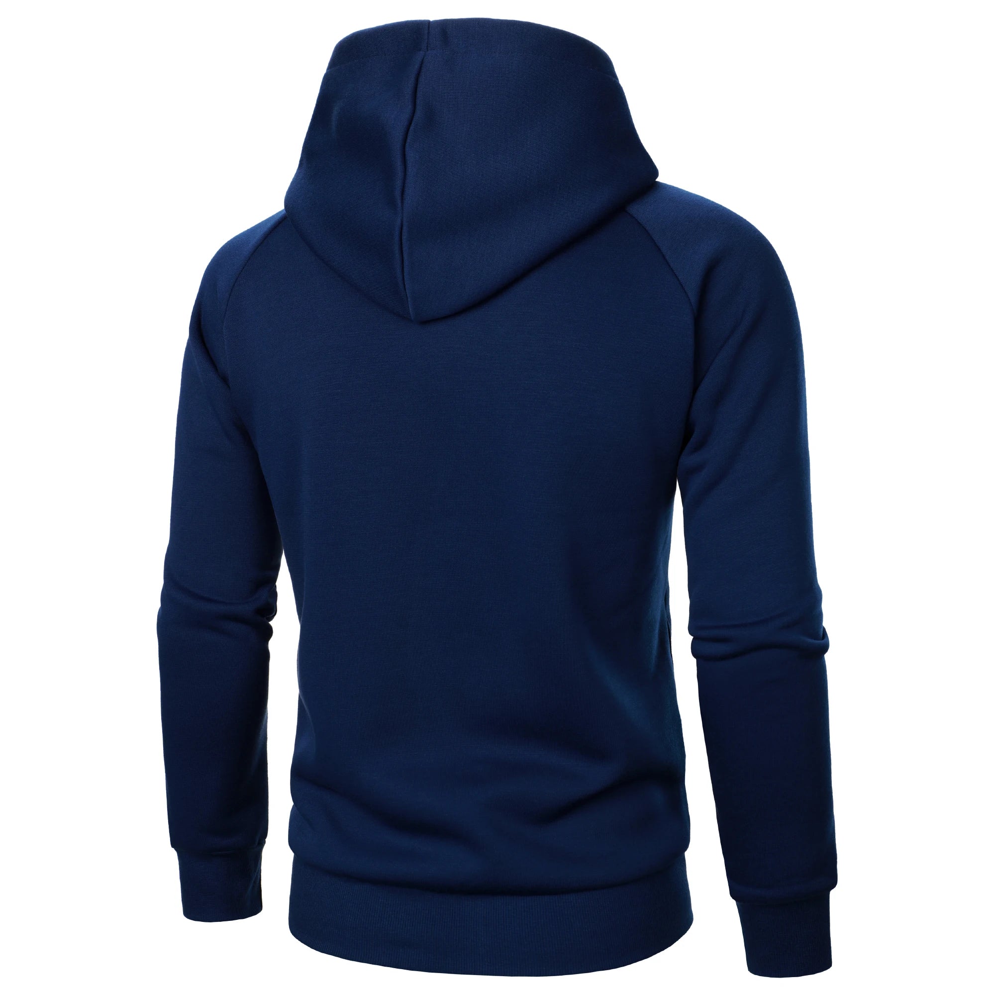 Brion Men’s Zip Up Hoodie – Asymmetric Crossover Fleece Hoodie