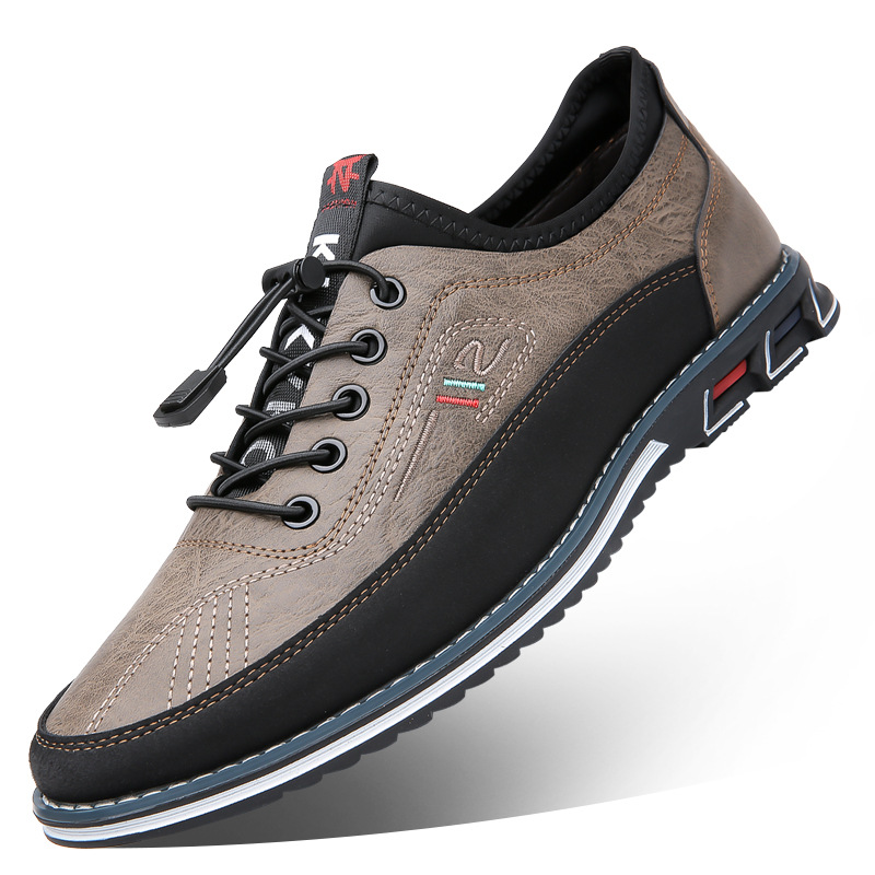 Hugo Men’s Leather Shoes – Eco Leather Barefoot with Waterproof Finish
