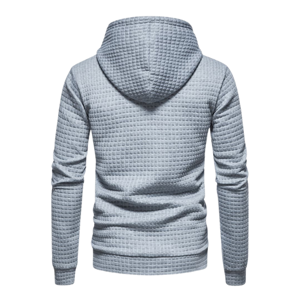 Samuel Men’s Hooded Pullover – Textured Knit Hoodie Sweater