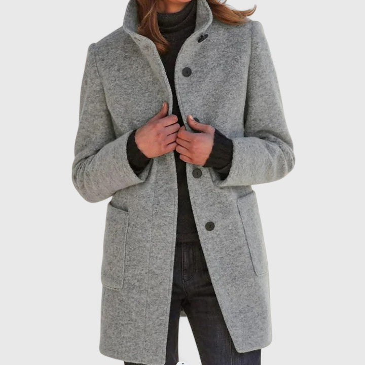 Eloiza Wool Blend Women’s Coat – Tailored Winter Jacket
