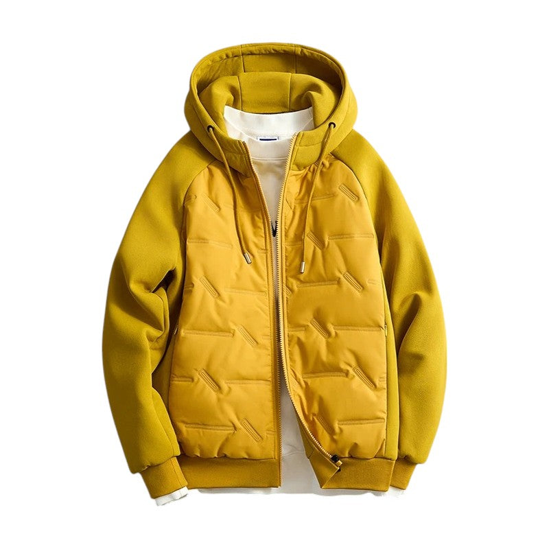 Hastings Men’s Quilted Winter Jacket – Cotton Blend Waterproof Shell with Thermal Lining
