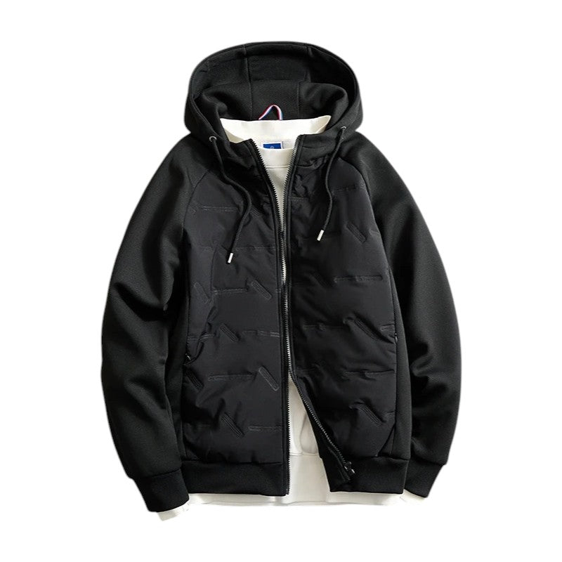 Hastings Men’s Quilted Winter Jacket – Cotton Blend Waterproof Shell with Thermal Lining