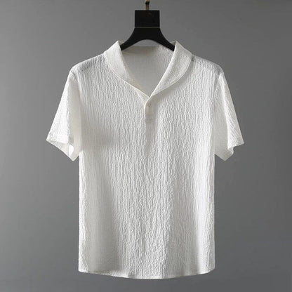 Alex Men’s Summer Lounge Set – Lightweight Cotton Shirt & Drawstring Pants