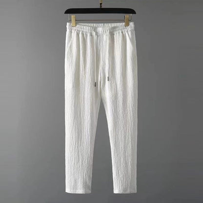 Alex Men’s Summer Lounge Set – Lightweight Cotton Shirt & Drawstring Pants