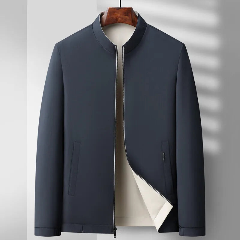 Marco Men’s Bomber Jacket – Zip-Up with Ribbed Cuffs & Sleek Pockets