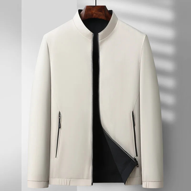 Marco Men’s Bomber Jacket – Zip-Up with Ribbed Cuffs & Sleek Pockets