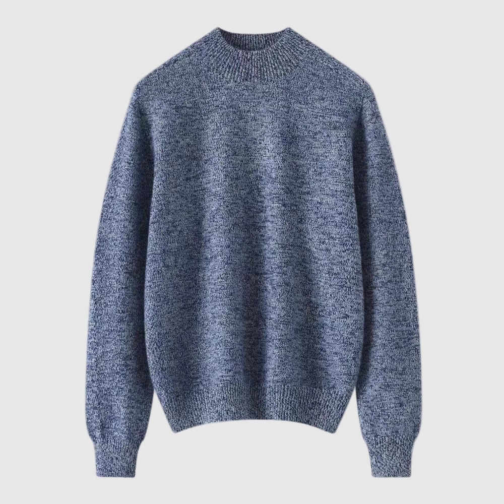 Ronaldo Men’s Crewneck Pullover – Heatlock Soft-Touch Waffle-Knit Thermal Jumper